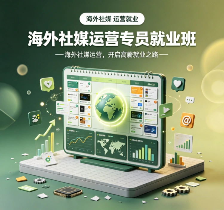 海外社媒运营专员就业班